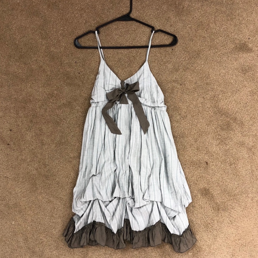 Tie-front dress